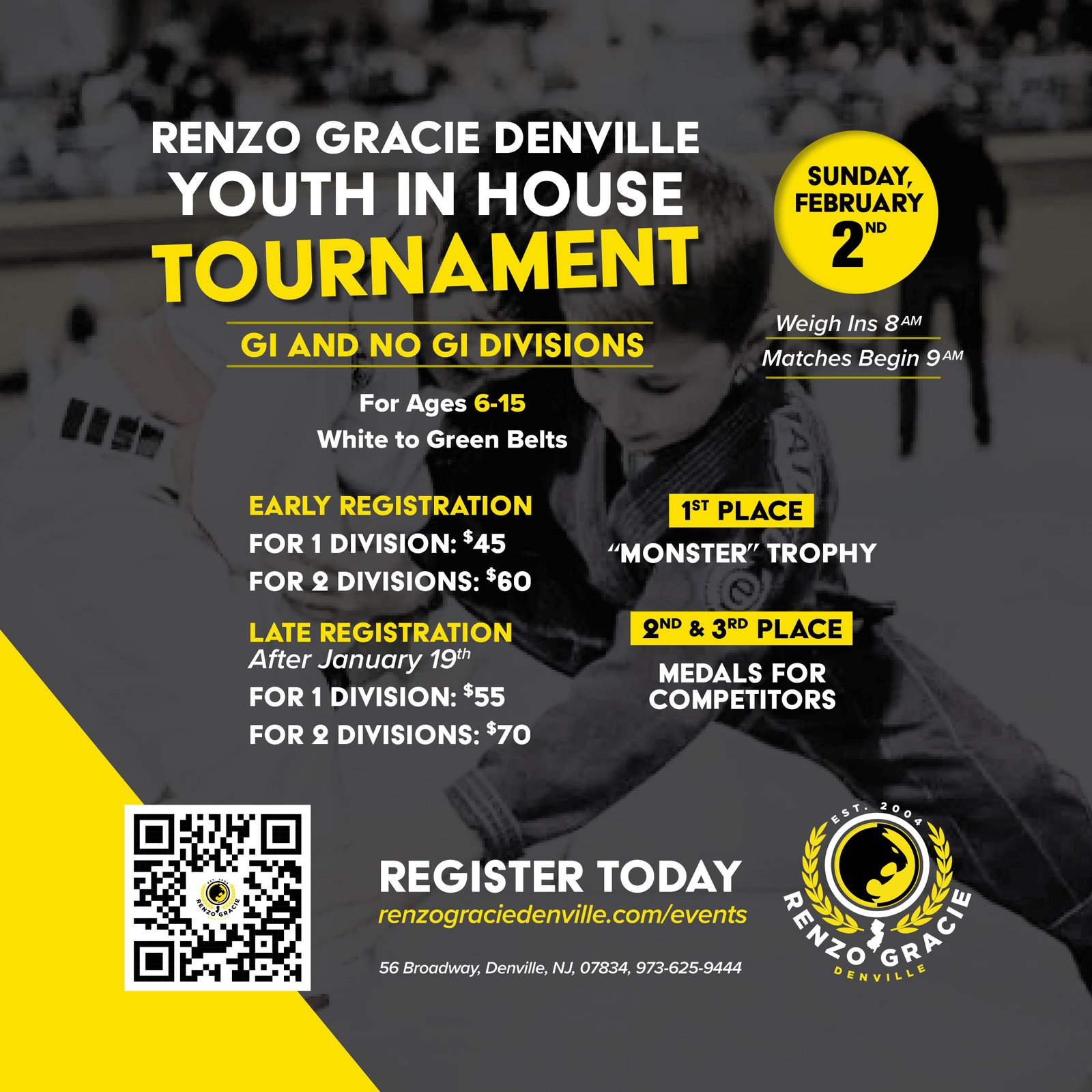 Youth Brazilian Jiu-Jitsu tournament
